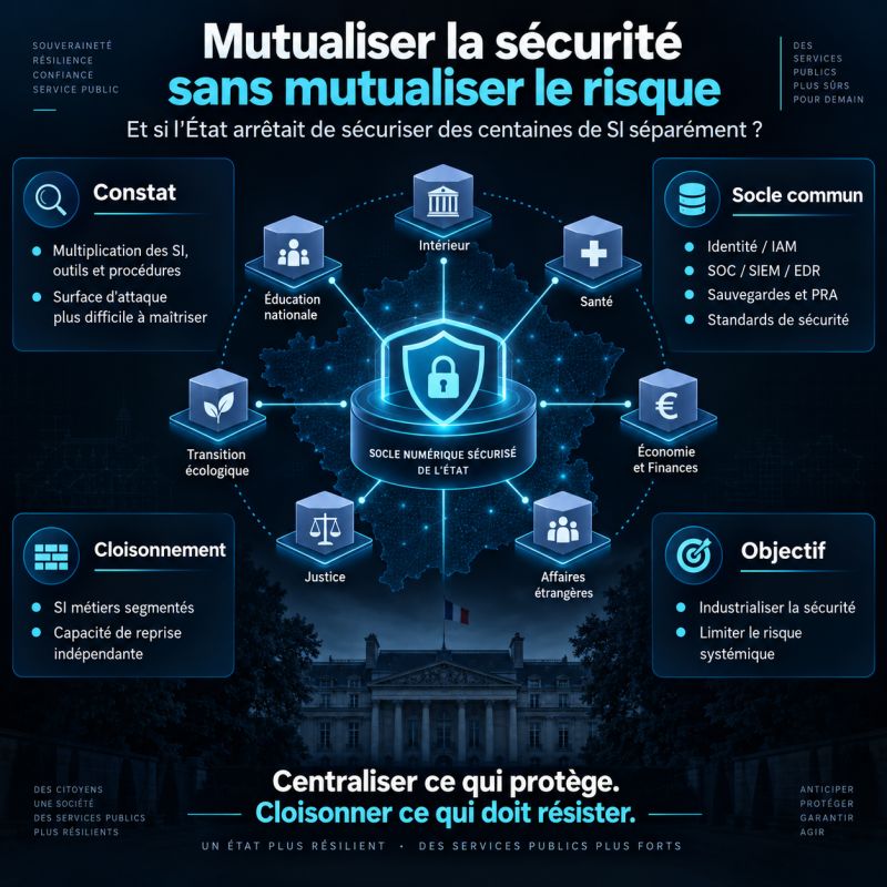 Illustration de l'article Et si l’État arrêtait de sécuriser des centaines de SI séparément ?